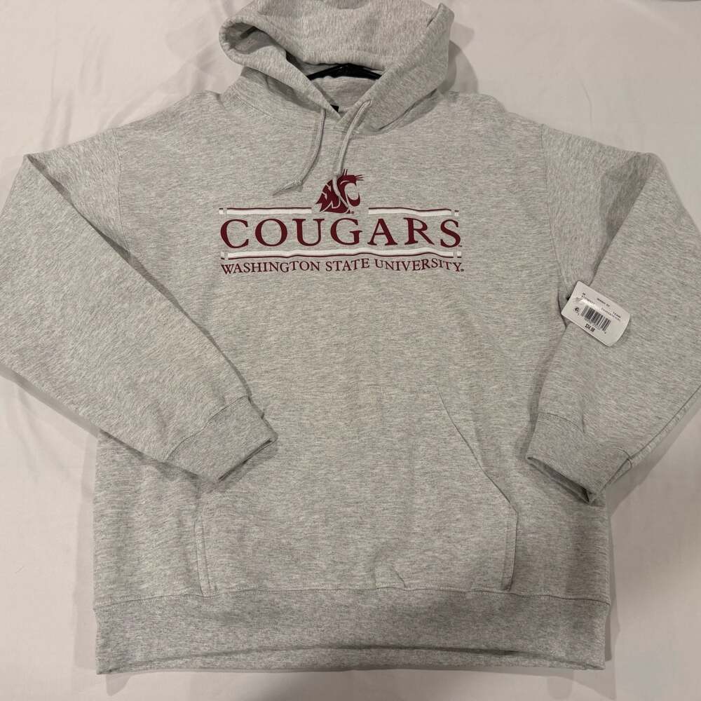 Washington State University Cougars Signature Bar Graphic Hoodie - Gray